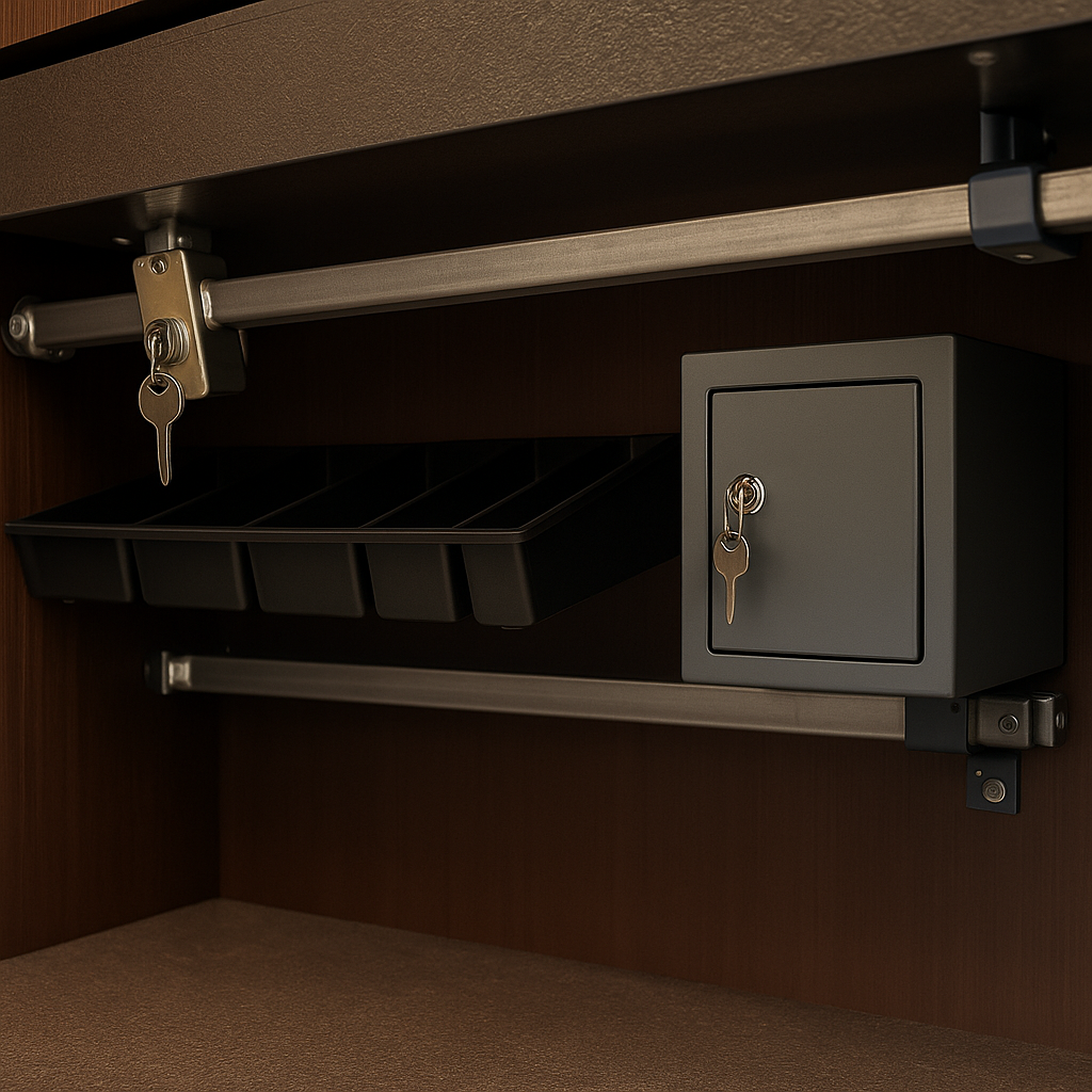 Undercounter Locks & Accessories - Professional banking equipment service
